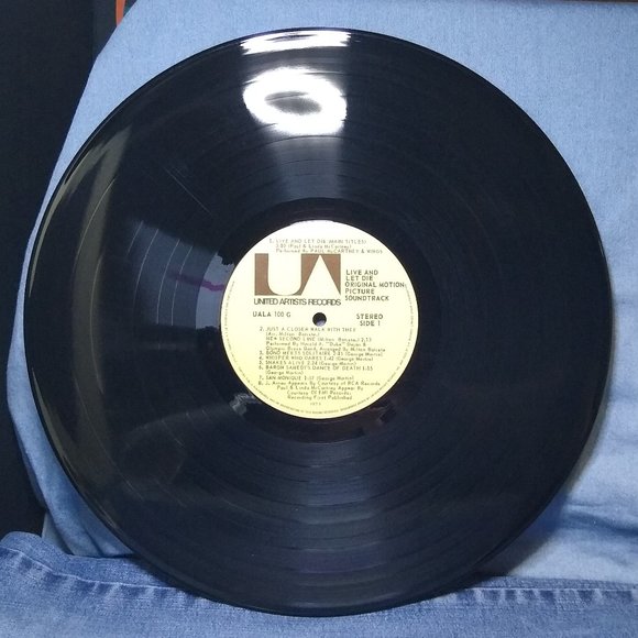 Live And Let Die Soundtrack 1973 007 James Bond Vinyl record - Picture 3 of 4